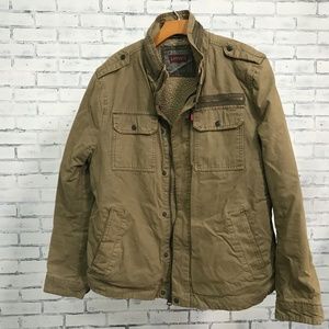 LEVI'S Khaki Sherpa Tactical Jacket